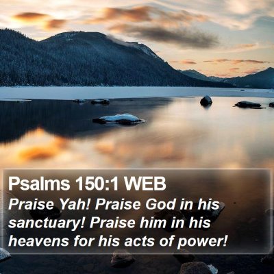 Psalms 150:1 WEB Bible Verse Image