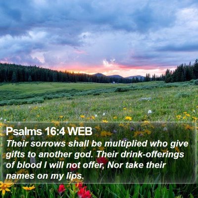 Psalms 16:4 WEB Bible Verse Image