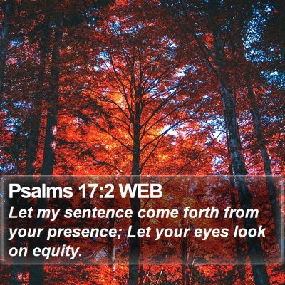 Psalms 17:2 WEB Bible Verse Image