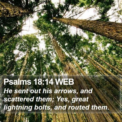 Psalms 18:14 WEB Bible Verse Image