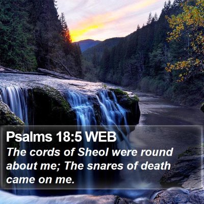 Psalms 18:5 WEB Bible Verse Image