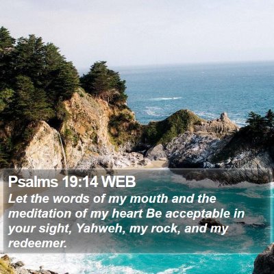 Psalms 19:14 WEB Bible Verse Image