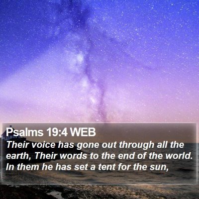 Psalms 19:4 WEB Bible Verse Image