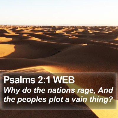 Psalms 2:1 WEB Bible Verse Image