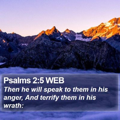 Psalms 2:5 WEB Bible Verse Image