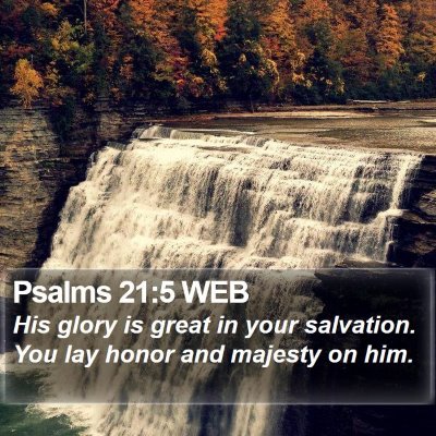 Psalms 21:5 WEB Bible Verse Image