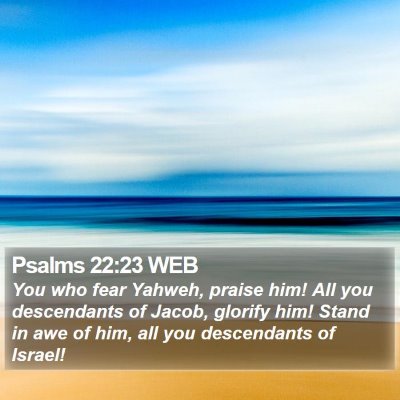 Psalms 22:23 WEB Bible Verse Image
