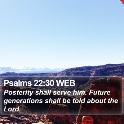 Psalms 22:30 WEB Bible Verse Image