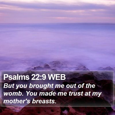 Psalms 22:9 WEB Bible Verse Image