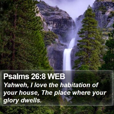 Psalms 26:8 WEB Bible Verse Image