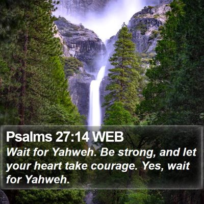 Psalms 27:14 WEB Bible Verse Image