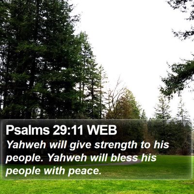 Psalms 29:11 WEB Bible Verse Image