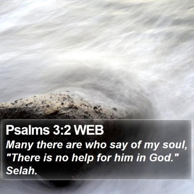Psalms 3:2 WEB Bible Verse Image