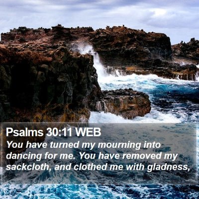 Psalms 30:11 WEB Bible Verse Image