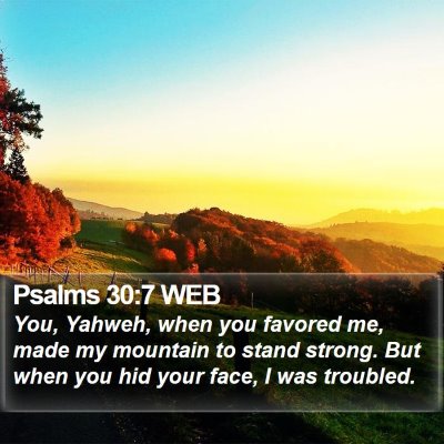 Psalms 30:7 WEB Bible Verse Image