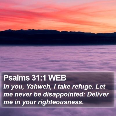 Psalms 31:1 WEB Bible Verse Image