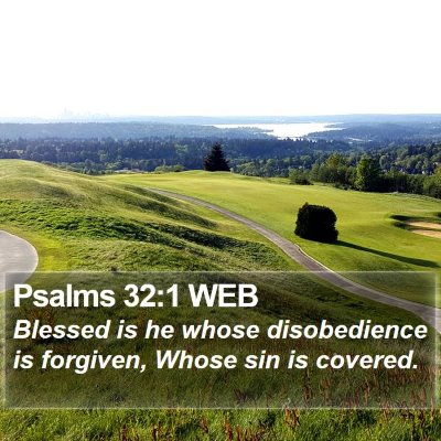Psalms 32:1 WEB Bible Verse Image