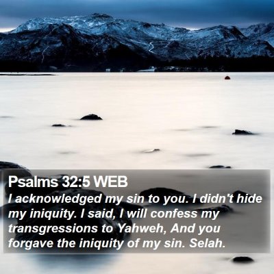 Psalms 32:5 WEB Bible Verse Image
