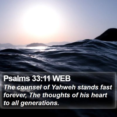 Psalms 33:11 WEB Bible Verse Image