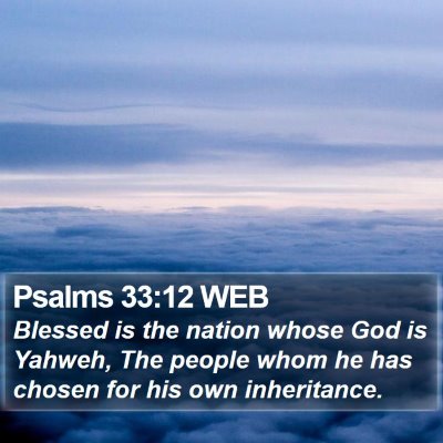 Psalms 33:12 WEB Bible Verse Image