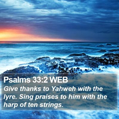 Psalms 33:2 WEB Bible Verse Image