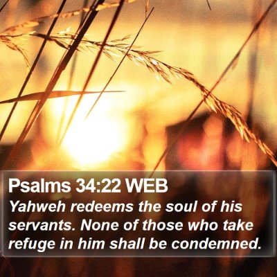 Psalms 34:22 WEB Bible Verse Image