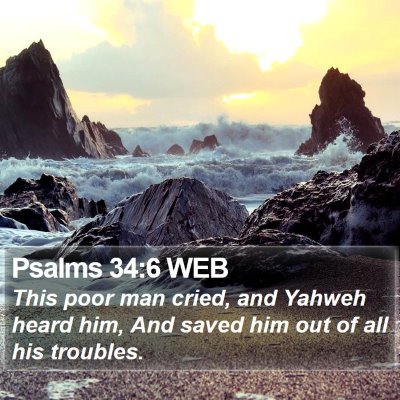 Psalms 34:6 WEB Bible Verse Image