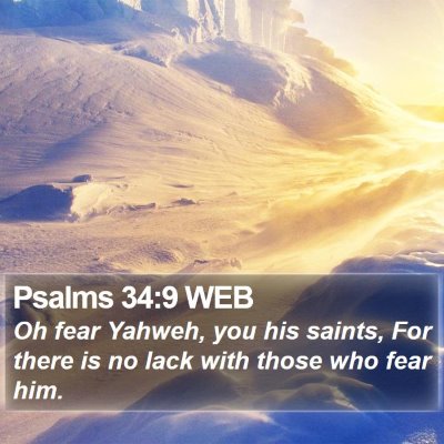 Psalms 34:9 WEB Bible Verse Image