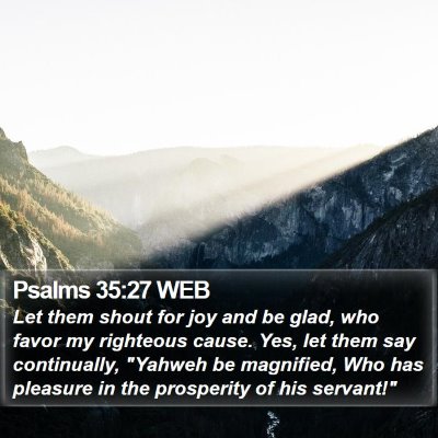 Psalms 35:27 WEB Bible Verse Image