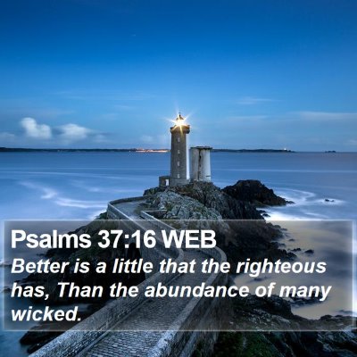 Psalms 37:16 WEB Bible Verse Image