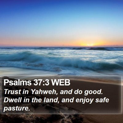 Psalms 37:3 WEB Bible Verse Image