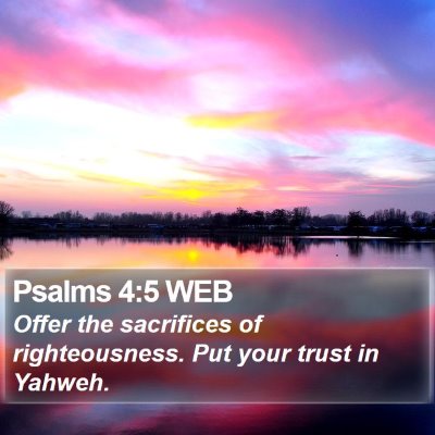 Psalms 4:5 WEB Bible Verse Image
