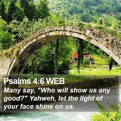Psalms 4:6 WEB Bible Verse Image