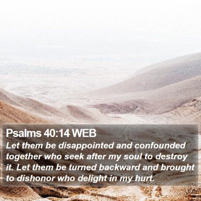 Psalms 40:14 WEB Bible Verse Image