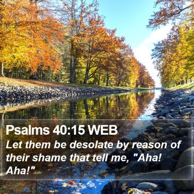 Psalms 40:15 WEB Bible Verse Image
