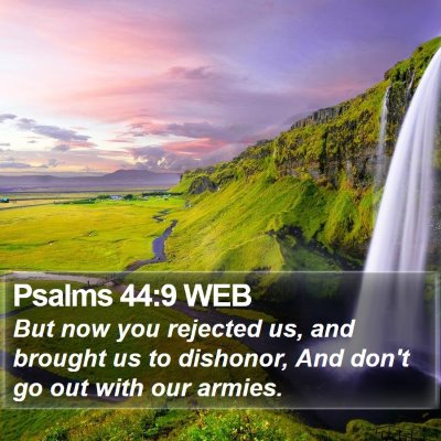 Psalms 44:9 WEB Bible Verse Image