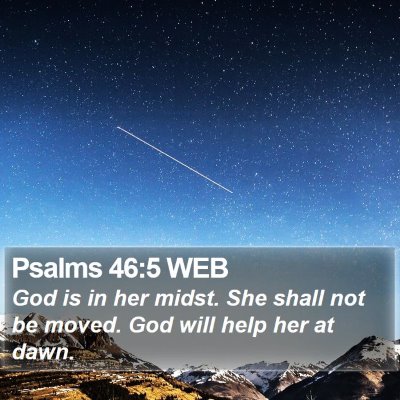 Psalms 46:5 WEB Bible Verse Image
