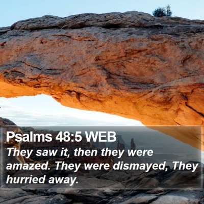 Psalms 48:5 WEB Bible Verse Image