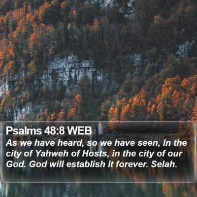 Psalms 48:8 WEB Bible Verse Image