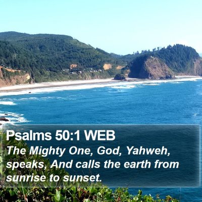 Psalms 50:1 WEB Bible Verse Image