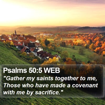 Psalms 50:5 WEB Bible Verse Image