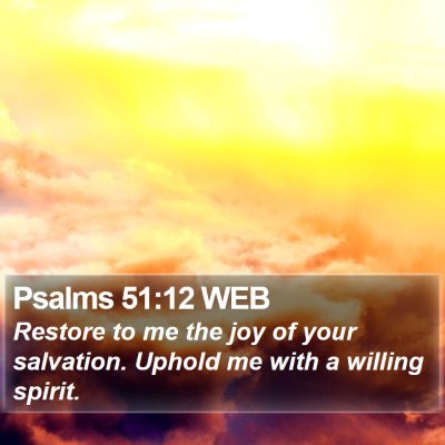 Psalms 51:12 WEB Bible Verse Image