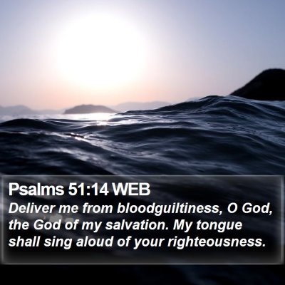 Psalms 51:14 WEB Bible Verse Image
