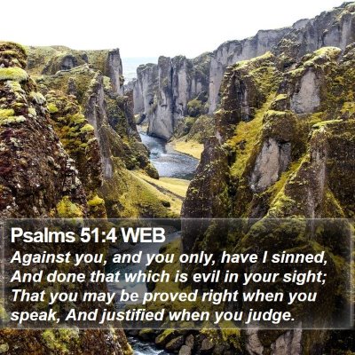 Psalms 51:4 WEB Bible Verse Image