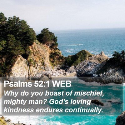Psalms 52:1 WEB Bible Verse Image