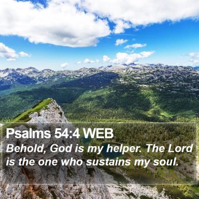 Psalms 54:4 WEB Bible Verse Image