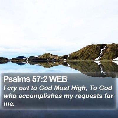 Psalms 57:2 WEB Bible Verse Image