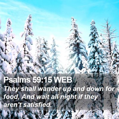 Psalms 59:15 WEB Bible Verse Image