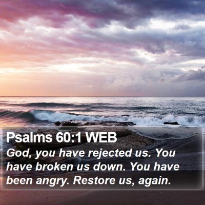 Psalms 60:1 WEB Bible Verse Image