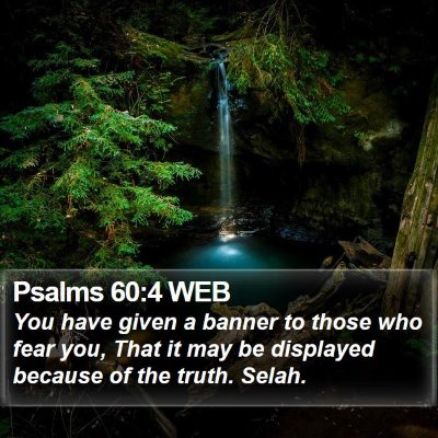 Psalms 60:4 WEB Bible Verse Image